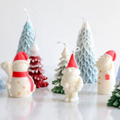 RKPM HOMES Broom Snowman Candle Mold I Fondant Silicone Scented Wax Mould I Succulent Molds | Special for Christmas I Handmade Candles Making I for Mousse Dessert Soap Cake DIY Decorating Art Crafts