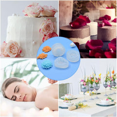 RKPM HOMES Lilac Chrysanthemum Candle Mold I 3D Flower Silicone Epoxy Casting Mould I for DIY Handmade Ornament, Cake Décor, Aromatherapy, Soap, Resin Art Craft Making, Home Party Decoration (RK001)