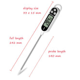 Digital Meat Food Thermometer for Cooking Kitchen BBQ, Probe Instant Read Thermometer with Long Probe for Candy Candle Milk Yogurt Deep Fry Roast Baking Temperature
