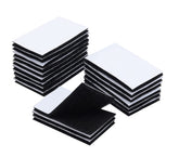 RKPM HOMES Square Double-Sided Hook Loop I Multipurpose Self Adhesive Tape I Anti Curling Velvet Loop I Interlocking Stickers for Carpet, Couch Cushion, Sofa Picture Hanging – 30 X 60 (Black - 10 Pcs)