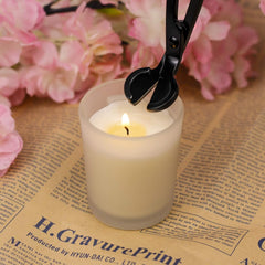 RKPM HOMES Stainless Steel Candle Wick Trimmer I Wick Cutter I Cleaner Burning I Wick Clipper Scissor Candle Tool for You to Safely Remove The Cut Wick I Gifts for Candle Lovers I Black