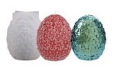 RKPM HOMES Flower Egg Candle Molds I 3D Floral Ball Silicone Epoxy Casting Mould I for DIY Handmade Ornament, Cake Décor, Aromatherapy, Soap, Resin Art Craft Making, Home Office Decoration (Large)