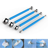 RKPM HOMES Fondant Tools Metal Ball Fondant Cake Decorating Sugarcraft Gumpaste Flower Modelling Mold 4pcs