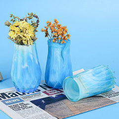 RKPM HOMES Candles Holders Vase Resin Mold I Stripe Pillar Casting Silicone Epoxy Candlestick Mould I Succulent Concrete Molds for DIY Handmade Jewelry Makeup Storage Flower Plant Pen Holder (3 Pcs)