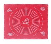 RKPM Homes Baking Mat | Non-Stick Fondant Rolling Silicone Mat | Chapati Atta Kneading Mat | Reusable Pastry Heat-Resistant BPA Free | Stretchable for Kitchen Roti Chapati Cake Pad (Red)