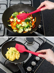 RKPM HOMES Silicone Spatulas,21 Cm Rubber Spatula Heat Resistant Non-Stick Flexible Scrapers Baking Mixing Tool (2 Pcs)