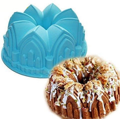 RKPM HOMES Crown Castle Cake Mold Silicone Baking Molds Party Cake Bakeware for Your Birthday Dessert, Cake, Bread, Tart, Pie, Flan and More