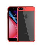 RKPM I Phone 8 Plus Protective Cover Silicone Transparent TPU Shell (Cover) Red