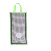 RKPM Wall Mount Plastic Bags Holder Hanging Grocery Bag Container Plastic Grocery Bag Saver Mesh Grocery Bag Dispenser for Kitchen Bathroom Office Green (Large Size : 48 X 20 X 10 cm)
