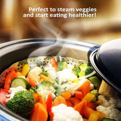 100% Stainless Steel Vegetable Steamer Basket/Insert for Pots, Pans, Crock Pots & More 5.5" to 9.3"