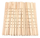 RKPM HOMES Wooden Candle Wick Holder Stick with 7 Hole I Centering Devices Wick Bars I Natural Environmentally Friendly I for Handmade Soy & Beeswax Candle Making Wedding Party Home Décor - 100Pcs