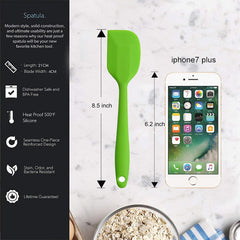 RKPM Silicone Spatula Set ,100% Food Grade ,Heat Resistant Silicone Kitchen Utensils Set for Baking, Cooking & More, One-Piece Design - Nonstick - Dishwasher Safe - Multicolor (2 Pcs)