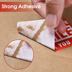 RKPM HOMES Handle with Care Fragile Stickers I Rectangular Strong Adhesive Labels I White Red Warning Sticker I for Safe Shipping Goods Packing I 3 x 2 Inch - 300 Pcs (Type C)