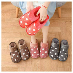 RKPM Delux Autumn And Winter Cotton Stars Slippers Non-Slip Unisex Home Slippers Brown 44-45