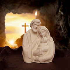 RKPM HOMES Jesus Candle Mold I Nativity Scene Mary Family Silicone Scented Succulent Mould I Sculpture Molds for Handmade Ornament Aromatherapy Soap Clay Resin Epoxy Casting Art Craft Making