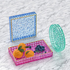 RKPM HOMES Coaster Mould I Silicone Gypsum Clouds Epoxy Resin Deep Casting Tray I for Homemade Ornament DIY Art Crafts Jewelry Storage Box Ring Trinket Container Home Table Decoration (Square)