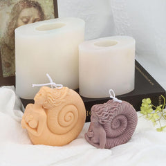 RKPM HOMES Conch Girl Shape Candle Mold I 3D Seaside Naked Snail Women Silicone Wax Mould I Female Snail Molds for DIY Handmade Ornament Cake Décor, Aromatherapy, Soap, Resin Art Craft Making