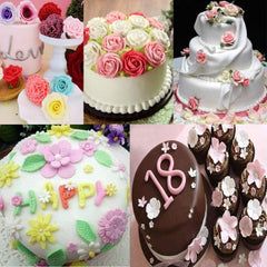 RKPM HOMES Daisy Flower Cupcake Fondant Mold I 3D Mini Flowers Silicone Chocolate Mold I for DIY Handmade Sugarcraft Cake Decoration Polymer Candy Cookies Muffin Soap Resin Wax Making (6Cavity)