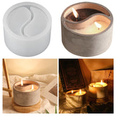 RKPM HOMES Planter Mold I Tai Chi Shape with Drainage Hole Casting Plant Silicone Epoxy Candlestick Mould I Succulent Concrete Molds for Handmade DIY Candles Resin Flower Cement Gardening Pots