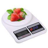 RKPM HOMES® Electronic Kitchen Digital Weighing Scale Weighing Machine Scale with Backlit, Multipurpose (SF-400 - Color White, 10 Kg)