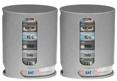 RKPM HOMES Pill Box Organizer | 7 Portable Tray Pill Box with 4 Compartments | Medicine and Vitamins for Each day Storage Boxes | Container Case | For Health Care Tools