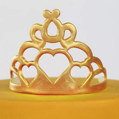RKPM HOMES 2pc Crown Plunger Cutter Fondant Supplies Cutting Set for Cupcake Decorating (Crown)