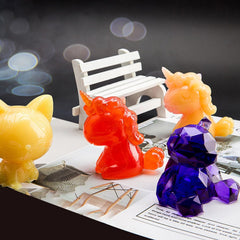 RKPM HOMES Animal Aromatherapy Mould I 3D Fondant Three-Dimensional Geometric Shape Gypsum Silicone Mold I for DIY Handmade Cake Décor Jelly Dessert Pastry Gum Soap Resin Candle Decoration (3D Mirror Deer)