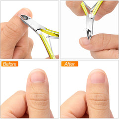 RKPM HOMES Cuticle Trimmer Professional Surgical Grade Stainless Steel for Cuticle Cutter Stainless Steel Nipper – Sharp Blades with Double Spring – Manicure Pedicure Tool for Home and Salon (Gold)