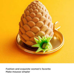 RKPM HOMES Pinecone Shape Chocolate Mould I 3D DIY Fondant Silicone Candy Mold I Baking Tools for Cake Chocolate Candy Ice Jelly Soap I Cake Baking Moulds I Bakeware Molds I 8 Cavity – White