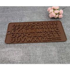 RKPM HOMES Silicone Chocolate Mold Candy Mold Jelly Ice Cube Tray Muffin Sugar Craft Fondant Mold Mould Cake Decorating Tools (ABCD Chocolate Mold)
