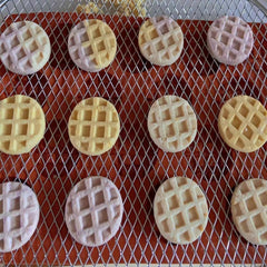 RKPM HOMES Waffle Mold I 3D Fondant Mini Waffles Maker Silicone Mould Tray I for Handmade Sugarcraft DIY Jelly, Cakes Dessert, Candy, Pastry, Cookies, Cupcake, Decoration Tools (18Cavity Round)
