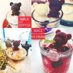 RKPM HOMES Ice Cube Mold I Silicone Teddy Bear Shape Ice Maker I Flexible 3D Cute Mould Tray DIY Tool I Drink Decoration for Holiday, Party, Whole Family to Make Lovely Ice Coffee, Juice, Cocktail