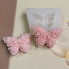 RKPM HOMES Butterfly Flower Shape Candle Mold I 3D Fondant Casting Silicone Epoxy Mould I for DIY Handmade Ornament Chocolate Cake Décor Aromatherapy Soap Resin Art Craft Making Home Party Decoration