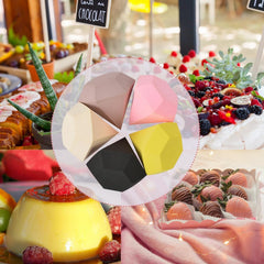 RKPM HOMES Love Chocolate Mould Tray I 3D Diamond Heart Shape Silicone Baking Mold I for Handmade DIY Jelly Mousse Cake Dessert Candy Gum Paste Pastry Polymer Clay Gummy Muffin Cupcake Décor - 6Cavity