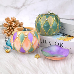 RKPM HOMES Box Resin Molds I Crystal Silicone Epoxy Casting Mould with Lid I Jar Mold for DIY Handmade Necklace Earring Art Crafts Jewelry Storage Box Ring Trinket Container (Drop)
