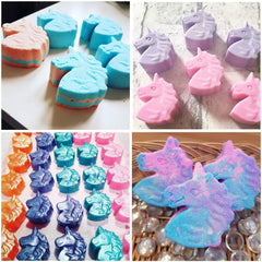 RKPM HOMES Unicorn Head Shape Chocolate Mould I Unicorn 3D DIY Fondant Silicone Candy Mold I Baking Tools for Cake Chocolate Candy Ice Jelly Soap I Cake Baking Moulds I Bakeware Molds - 6 Cavity