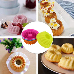 RKPM HOMES Jelly Silicone Baking Cups Pumpkin Silicone Molds for Jelly Nonstick Fancy Dessert Mold - Bpa Free Jello and Mini Cakes Molds Size 5.7 x 4 x 3 CM (24 Pcs)