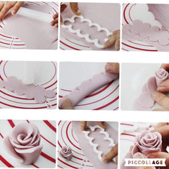 RKPM HOMES Easiest Rose Ever Cutter for Cake Decorating Set of 3 Cake Decorating
