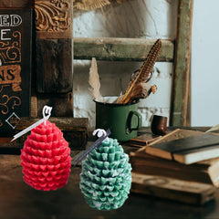RKPM HOMES Candle Mold I 3D Fondant Silicone Scented Wax Mould I Special for Christmas Succulent Molds for DIY Handmade Aromatherapy Ornament Soap Cake Décor, Resin Art Craft (Pine Cone)
