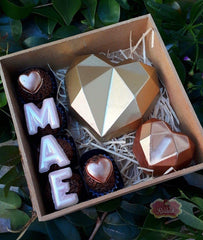 RKPM HOMES Pinata Diamond Heart Shape Chocolate Mould | 3D DIY Fondant Silicone Candy Mold | Baking Tools for Cake Chocolate Candy Ice Jelly Soap | Cake Baking Moulds | Multicolor - 8 Cavity