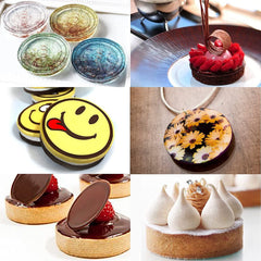 RKPM HOMES Round Shape Chocolate Mould | Silicone Disc Cake Mold | Fondant Molds DIY 3D Candy Bar | Ideal for Chocolate and Cake Decoration | for Cake, Brownie Topper, Gummy | 3 Cavity - 1 Mold
