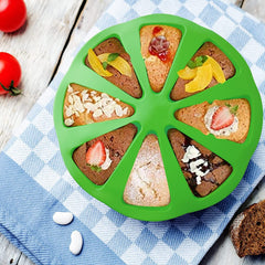 RKPM HOMES 1 Pcs 8 Triangle Cavity Silicone Portion Scone Pan Pizza Muffins Soap Cakes Slices Mould, Doughnuts Biscuit Cake Tray Maker Pan Mold for Oven and Instant Pot DIY Baking Tools