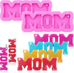RKPM HOMES Keychain Mold | Silicone Mom Mould with Hole | 3D DIY Written Molds | Baking Tools for Cake Chocolate Candy Mousse Dessert Ice Jelly Soap Pudding Luggage Tag Earrings Cake Topper – 1 Pcs
