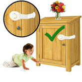 RKPM HOMES Child Baby Toddler Infant Safety Lock for Drawer Fridge Cabinet etc, 8 - Pieces, White