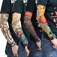 RKPM UV Sun Protection Tattoo Arm Sleeves for Dust and Pollution Protection - 1 Pair