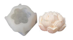 RKPM HOMES Blooming Lotus Candle Mold I 3D Flower Silicone Scented Wax Mould I for DIY Handmade Ornament, Cake Décor, Aromatherapy, Plaster, Soap, Resin Art Craft, Home Wedding Decoration (Large)