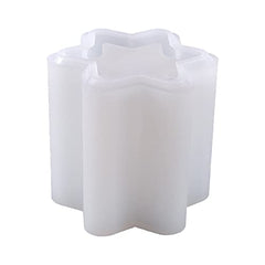 RKPM HOMES Candles Holders Resin Mold I Cylinder Pillar Silicone Epoxy Casting Mould I for Handmade DIY Jewelry Trinket Storage, Makeup Container, Flower Plant Pot, Pen Holder (Star Shape)