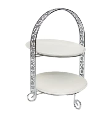 RKPM Tweet 2 Tier Stacked Cake Cupcake and Dessert Stand (Not Include Plates)