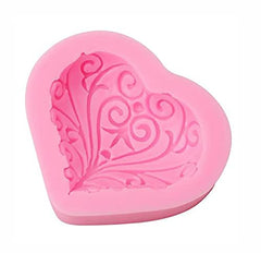 RKPM HOMES 3D Pattern Heart Mold Love Heart Shape Mold DIY Fondant Sugar Pudding Soap Candle Mould