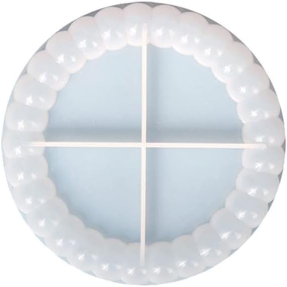 RKPM HOMES Bubble Coaster Mould I Silicone Round Epoxy Resin Deep Casting Tray I Ashtray Mold for Homemade Ornament DIY Art Crafts Jewelry Storage Box Ring Trinket Container Table Decoration (Small)